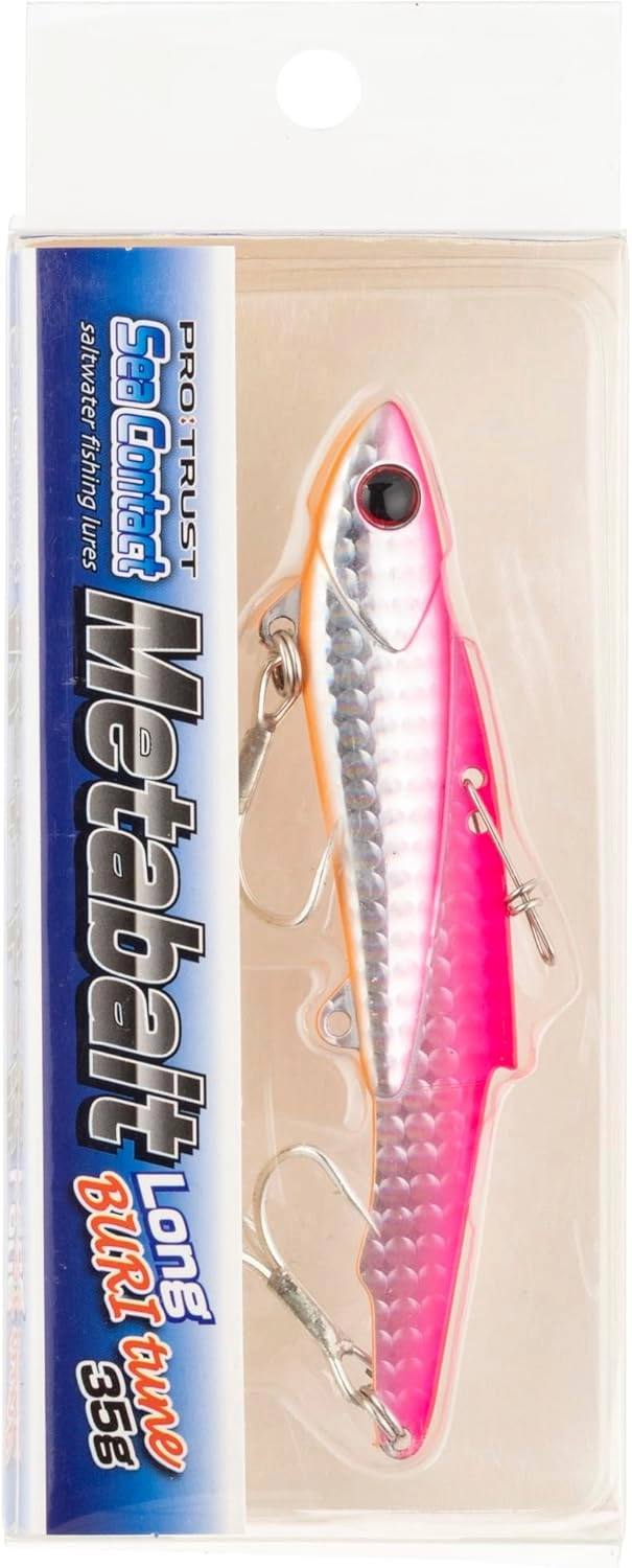 Pro Trust Sea Contact Metabait Long Buri Tune 10.5cm Vibrasyon 35gr Pink Bait
