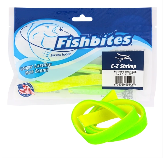 Fishbites Longer Lasting E-Z Shrimp #Power Lime