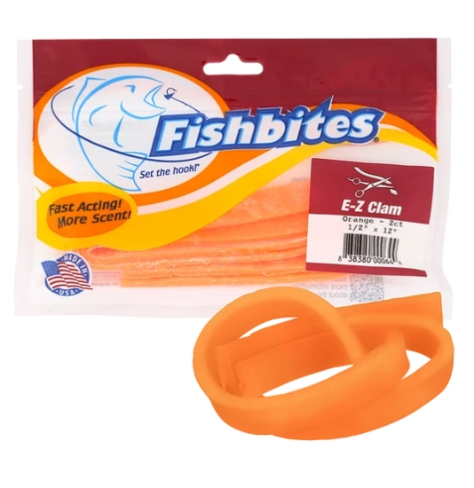 Fishbites Longer Lasting E-Z Clam #Orange