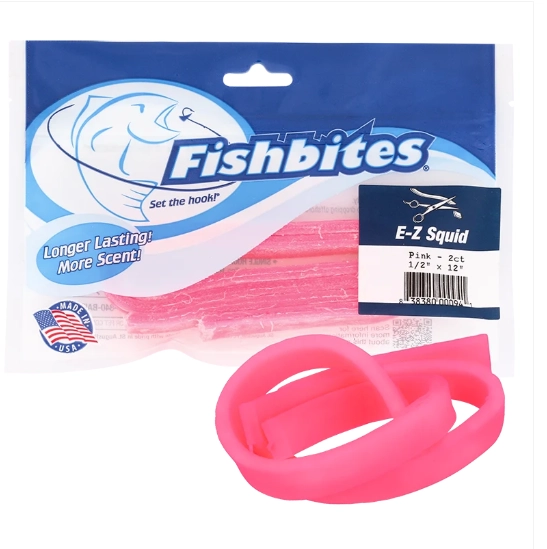 Fishbites Longer Lasting E-Z Squid #Pink