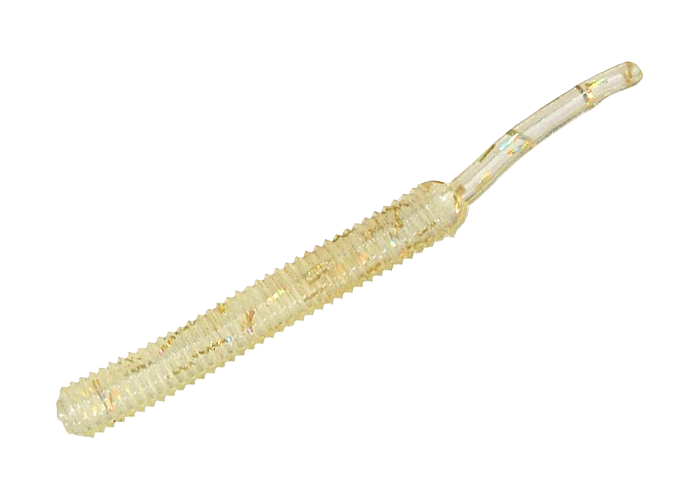SMITH Screw Tail Grub 1.5’’ 38mm - GF817. Glow/ Gold Tinsel