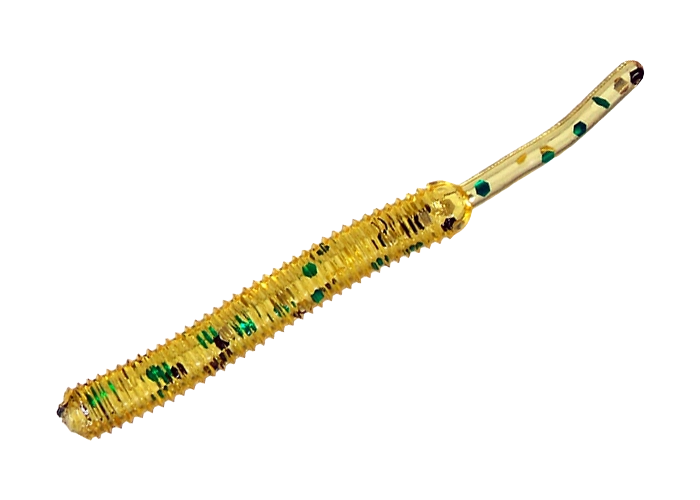 SMITH Screw Tail Grub 1.5’’ 38mm - N10. Pumpkin/ Green Glitter