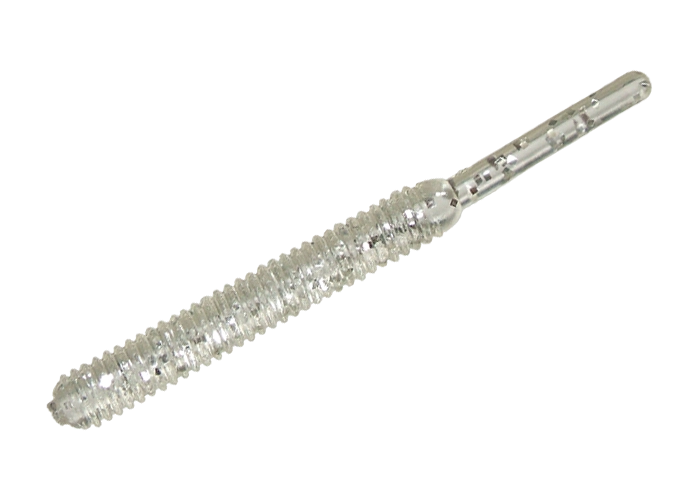 SMITH Screw Tail Grub 1.5’’ 38mm - N11. Clear/ Silver Glitter