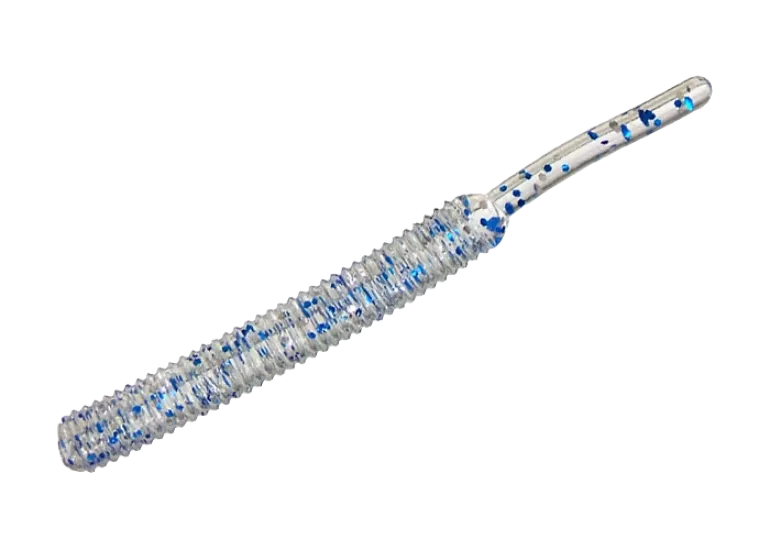 AJI12. Clear/ Blue Silver Glitter