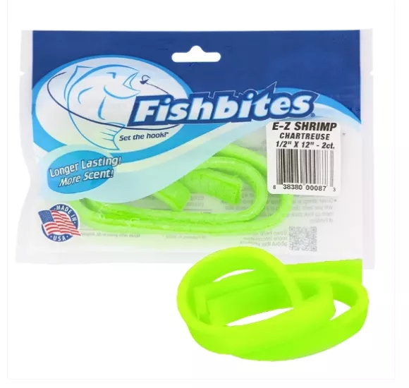 Fishbites Longer Lasting E-Z Shrimp #Chartreuse
