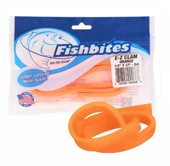 Fishbites Longer Lasting E-Z Clam #Orange