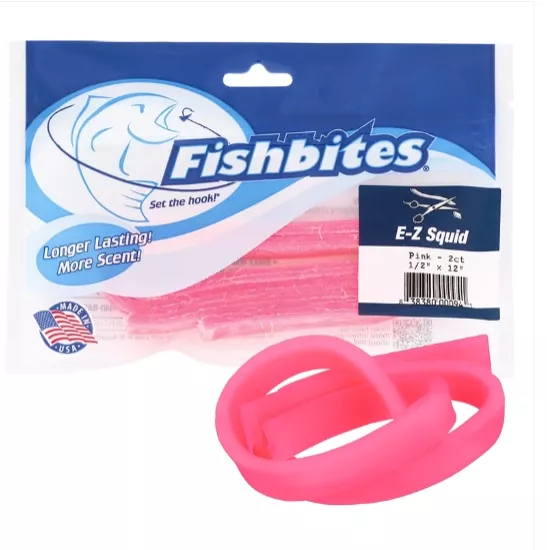 Fishbites Longer Lasting E-Z Squid #Pink