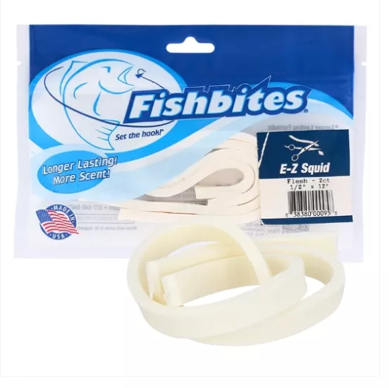 Fishbites Longer Lasting E-Z Squid #Flesh