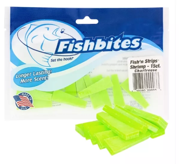 Fishbites Fish’n Strips Shrimp #Chartreuse