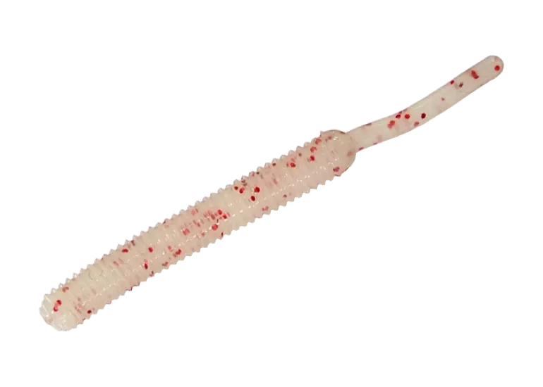GF826. Glow White/ Red Glitter