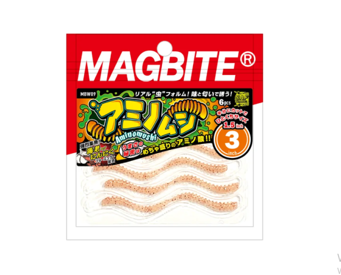 Magbite Aminomushi 3’’ 76mm 26 Red isome Kokulu Silikon Yem