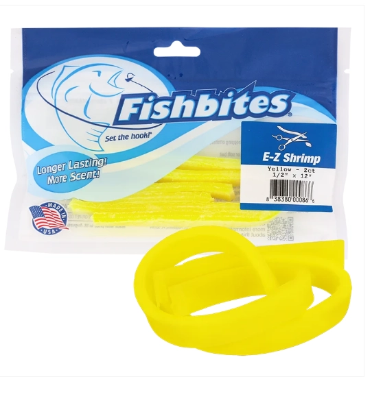 Fishbites Longer Lasting E-Z Shrimp #Yellow